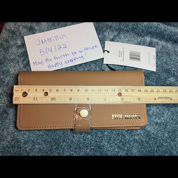 Steve Madden Ballen-G wallet color: saddle Brand New NWT - Picture 6 of 9